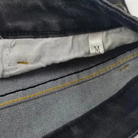 Tory Burch Women's Black Denim Embroidered Jeans M - Picture 5 of 9